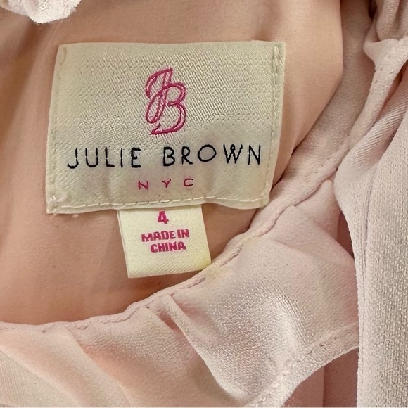 JB by Julie Brown Pink Mock Neck Sheath Dress Size 4 - Picture 8 of 13